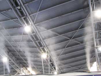 車(chē)間造霧降溫工程方案