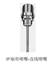 0度液柱流噴嘴示意圖